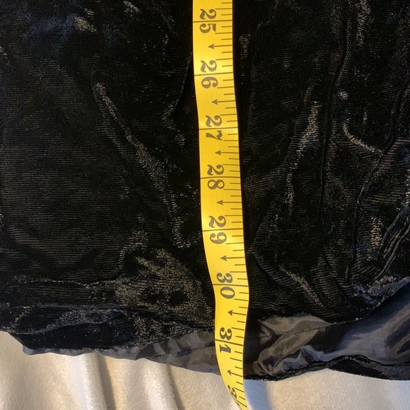 Moda spiegel size 12 collarless black crushed velvet button down blazer topper - Picture 8 of 9